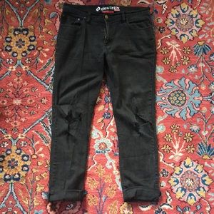 Levi's Denizen ripped black jeans